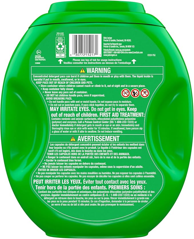 Gain Flings Laundry Detergent Pacs, 102 Count, Moonlight Breeze Scent, with Odor Defense, concentrated laundry soap pacs
