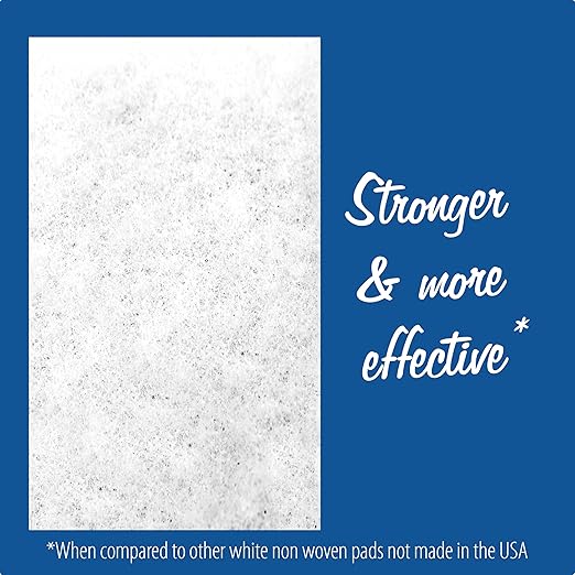 20 Pack of 6 x 9 White Non Scratch Non-Woven Pads for Buffing Cleaning Polishing and Multi Purpose Use in Your Home Workshop or DIY Garage Shop