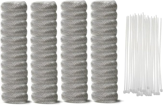 48 PCS Washing Machine Drain Lint Trap, Lint Traps, Lint Catcher for Washing Machine, with 48 Nylon Cable Ties