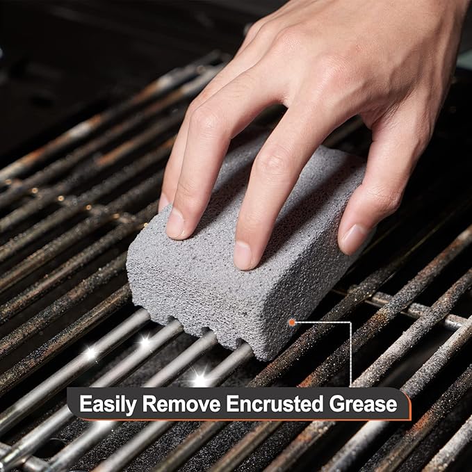 SHINESTAR 26-Piece Griddle Cleaning Kit for Blackstone Flat Top Grill – Heavy Duty Scraper, Cleaning Brick & Scouring Pads, Professional Griddle Cleaner Kit, Easy to Remove Grease & Stain
