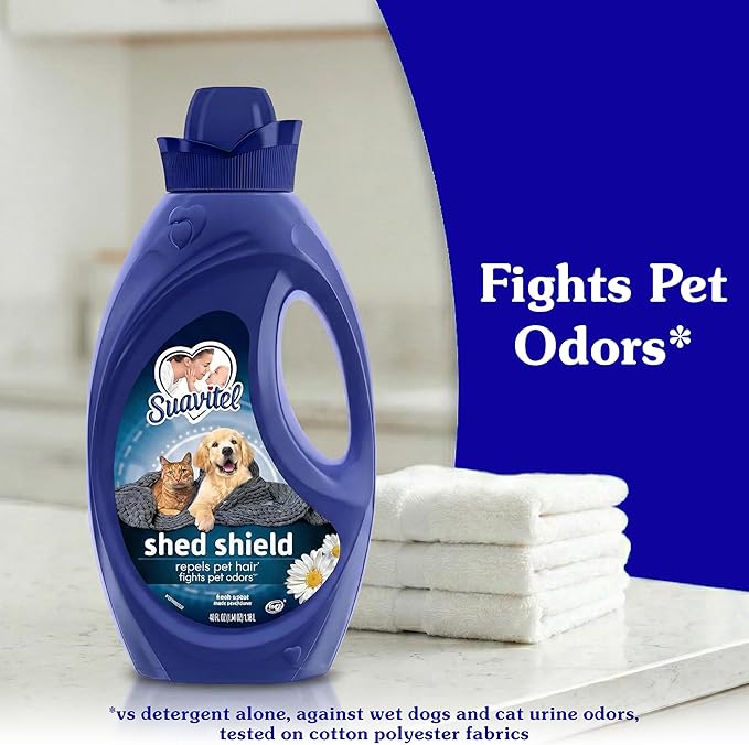 Suavitel Shed Shield Liquid Fabric Softener and Conditioner, Fresh Scent, 46 fl oz