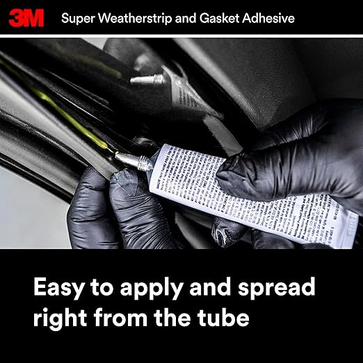 3M Super Weatherstrip and Gasket Adhesive, 08001, Yellow, 5 fl oz Tube, 1 Per Pack