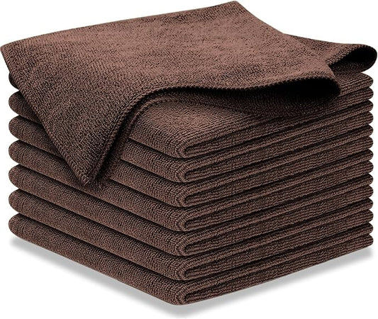 USANOOKS Premium 300GSM Microfiber Cleaning Cloth - 12.5"x12.5" High Performance - 1200 Washes, Ultra Absorbent Microfiber Towels for Cars Undercarriage, Rims & Engine Bay Cleaning - Microfiber Cloth