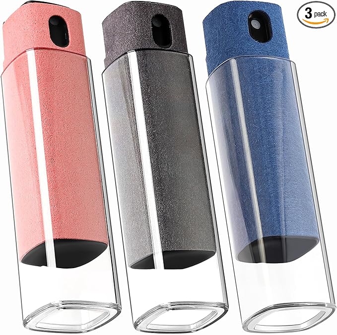 CUIUD Screen Cleaner Kit 3 Pcs, Two in One Screen Cleaner Spray and Wipe, Touchscreen Mist Cleaner Spray Bottle for Phone/Laptop/Tablet/TV/Monitor/Car Screens