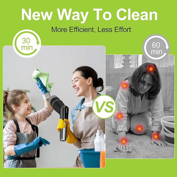 G2-Pro Electric Spin Scrubber - Upgraded 10-in-1 scrubber brush electric, Retractable Handle & 2-Speed for Bathroom, Bathtub, Kitchen, Tile Floors(Gray Brush Head）