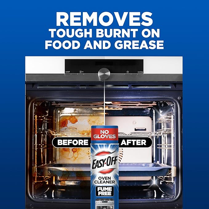 Easy Off Fume Free Oven & Stove Cleaner, Lemon, 14.5 Ounce, Pack of 6