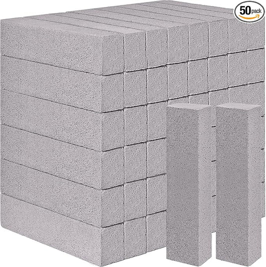 50 Pieces Pumice Stone for Toilet Bowl Cleaning, Pumice Scouring Stick Hard Water Stain Remover, Cleaning Pumice Stones for Toilet, Stove, Oven, Bathroom, Grill, Kitchen, Sinks