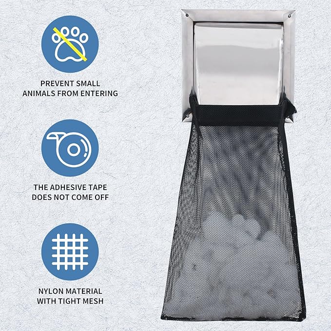 4Pcs Dryer Vent Lint Catcher, Dryer Lint Catcher, Lint Trap Catcher Dust Bag for Outdoor Indoor Dryer Vent Capturing Lint and Dust