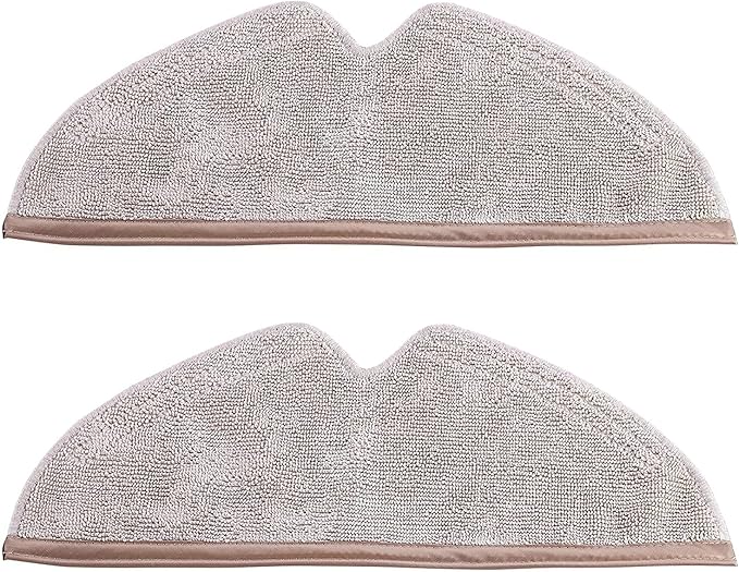 Vacuum Mop Replacement Pads Compatible With Roborock S5,S5 Max,S6,S6 MaxV, E4,S6 Pure,Q7,Q7 Max,Q5,Q5 Pro,Q5 Pro+,Q8 Max,E5,E35,E2,E25,Q8 Max+ Robot Vacuum,2 Pack Microfiber Mop Pads