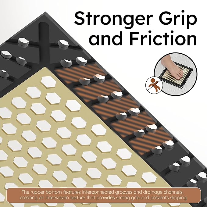 Not Moving Shower Drain Hair Catcher,Effective Hair Catcher Shower Drain,Square Flat Shower Drain Cover Protector Filter,Efficient Drainage,Hair Trap Stopper