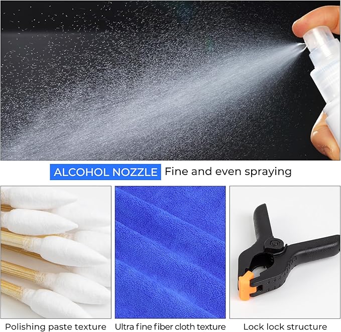 Card Care Clean Kit,17-in-1 Card Cleaning and Polishing Restoration Kit, Trading Card Cleaning Kit with Fixing Jig and EVA Shaping Foam, Suitable for PSA Rated Card Care