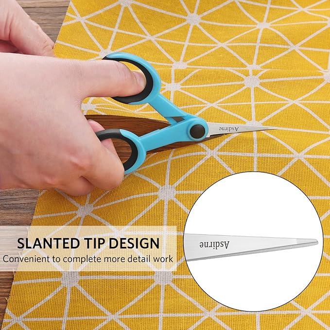 Asdirne Premium sewing Scissors Bundle, Perfect Sewing Partners, Sharp and Durable, Comfortable Handle, Contains 9”Fabric scissors, 5”Detail Shear, 3.9”Embroidery Scissors, 4.8”Thread Snips