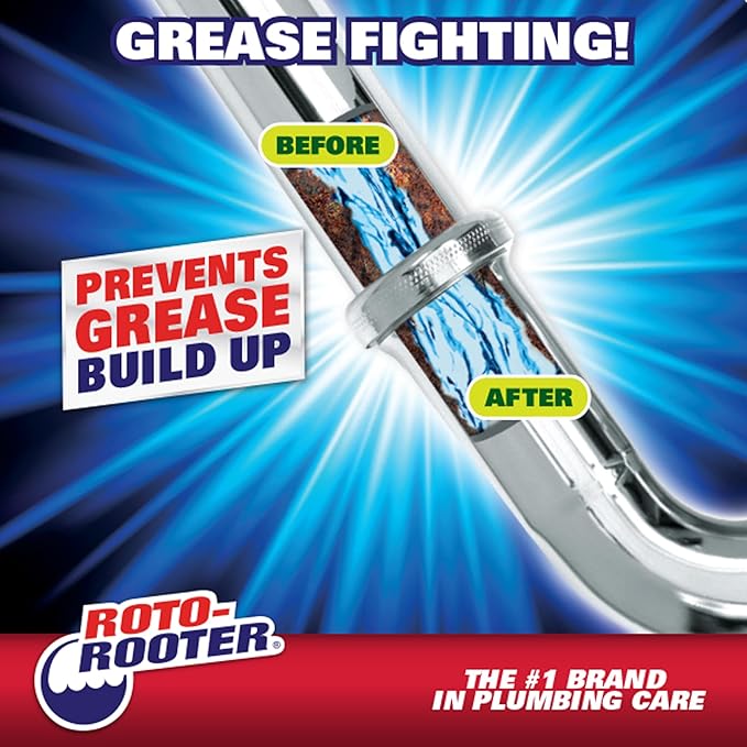 Roto-Rooter 351271 Build-Up Remover Drain Cleaner,64 oz,(Pack of 2)