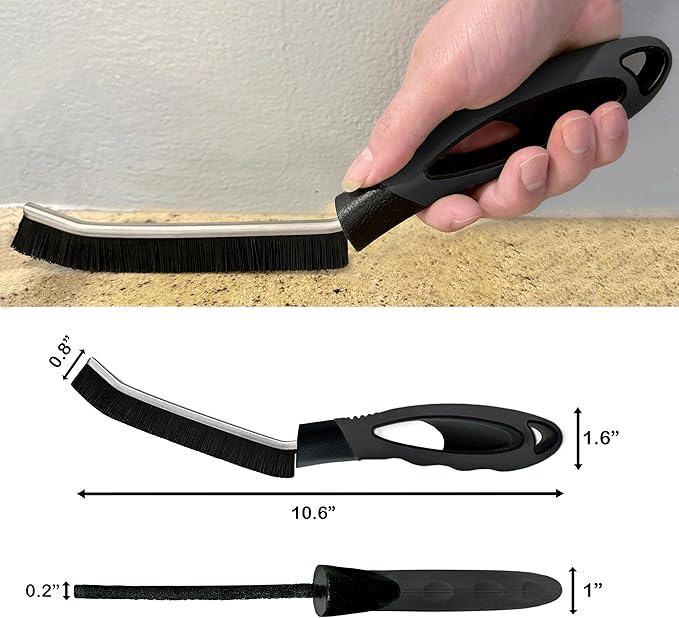 Crevice Cleaning Brush for Deep Cleaning Bathroom Tile, Kitchen Sink and Window Tracks, Multi-Purpose Hard Bristle Cleaning Brush for Household Use, Cleaning Brushes Small Spaces, Gap Cleaning Tool