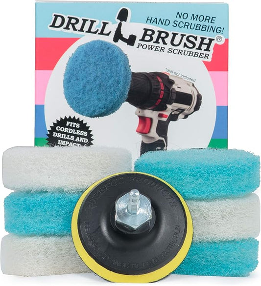Cleaning Supplies - Bathroom Accessories - Scrub Pads - Floor Scrubber - Shower Cleaner - Scouring Pad Kit - Bath Mat – Bathroom Sink - Drill Scrubber - Attachment - Soap Scum, Hard Water Stains