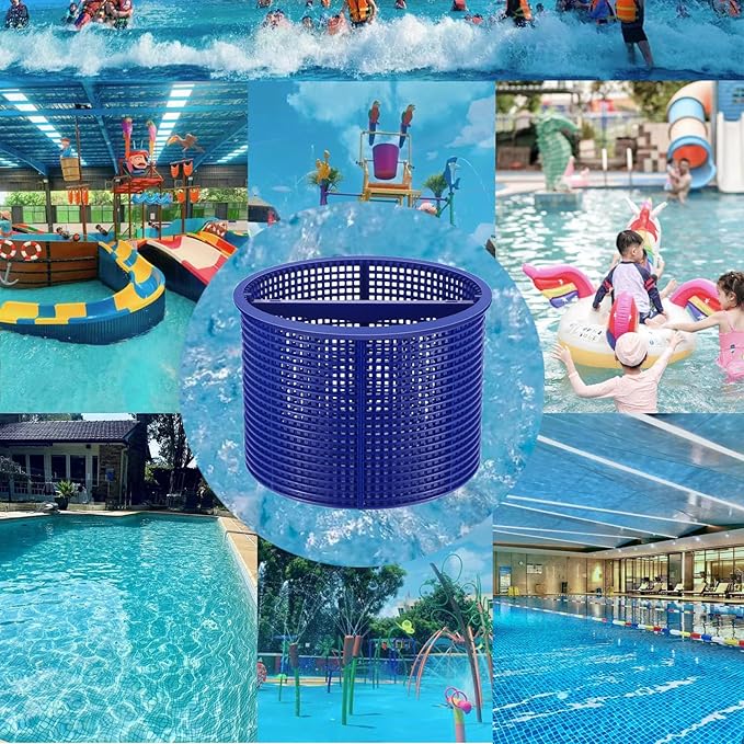 Pool Skimmer Basket Replacement,for Hayward Swimming Pool Skimmer SPX1082CA & Aladdin B-152 Skimmer Models,SP1082 SP1083 SP1084 1085 1086 SP1075 1075T 1076 1077 Skimmers Basket (Blue)