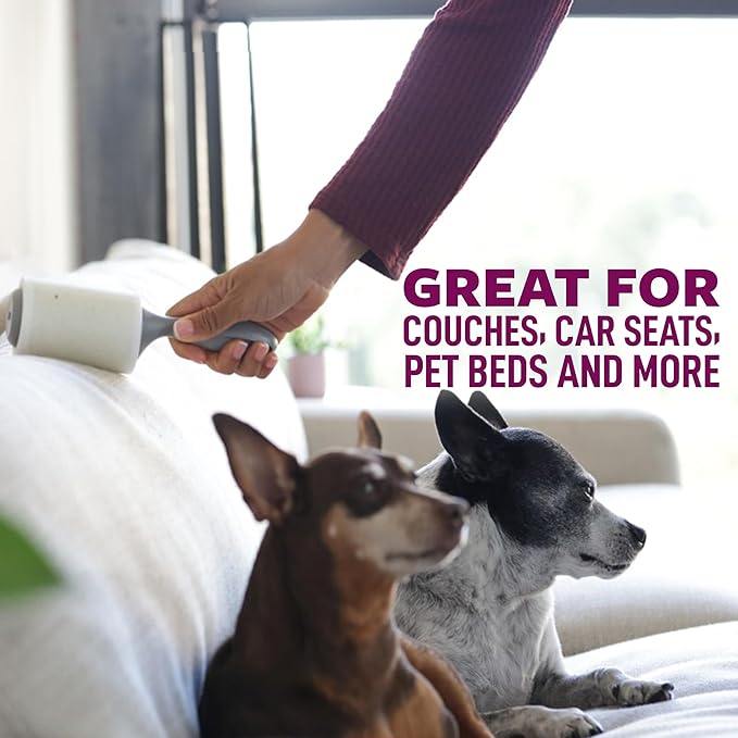 Scotch-Brite Pet Hair Pickup Extra Sticky Lint Roller, Designed for Removing Fur + Fluff on Couches, Clothes, Dog and Cat Beds, & More, 1 Pack, 70 Easy-Tear Adhesive Sheets Total