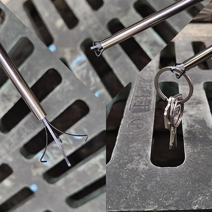 Grabber Tool 4-Claw Picker, Bendable Hose Reacher Pickup, Claw type pickup tool,Flexible Long Handy Reaching Assist Tool for Litter Pick/Home Sink/Drain