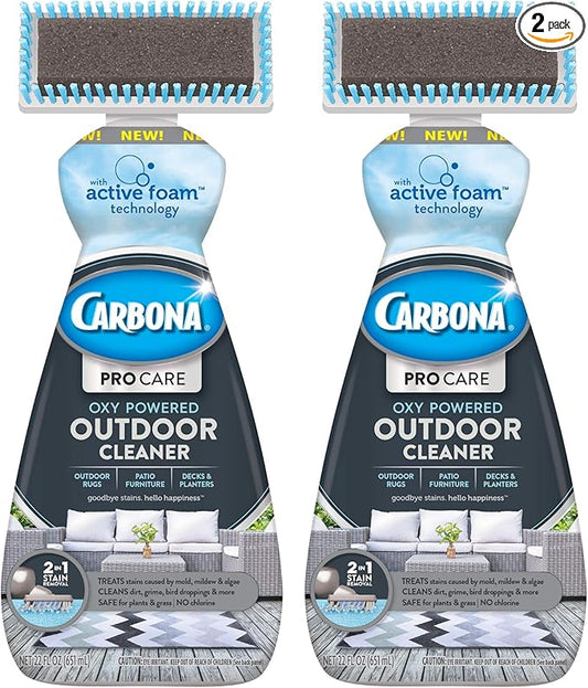 Carbona Pro Care Oxy Powered Outdoor Cleaner with Active Foam Technology | 22 Fl Oz, 2 Pack