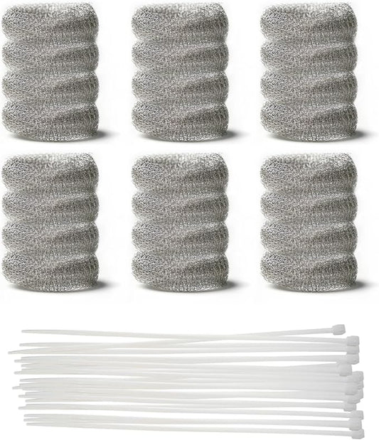 24 PCS Washing Machine Drain Lint Trap, Lint Traps, Lint Catcher for Washing Machine, with 24 Nylon Cable Ties