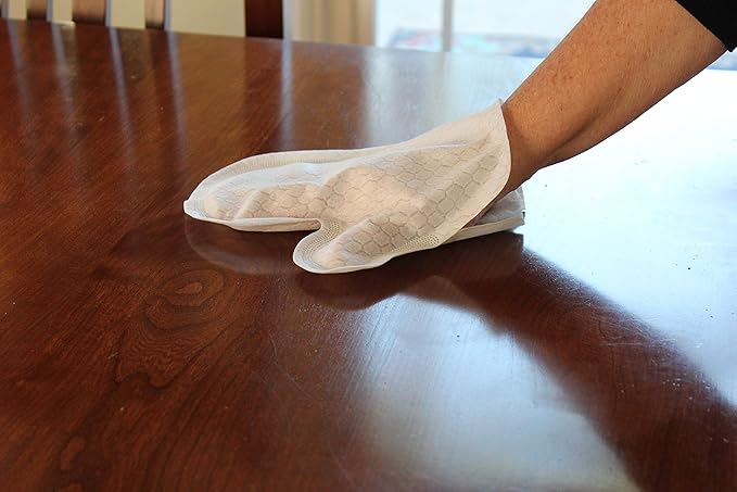 Artisan DUSTING MITT Replaces Microfiber Dusting Cloths, Dust Wipes, Feather Dusters. Grabs and Locks in Dust, Pet Hair, and Allergens for The Best Cleaning Possible Dual-Sided Disposable.20 Mitts.