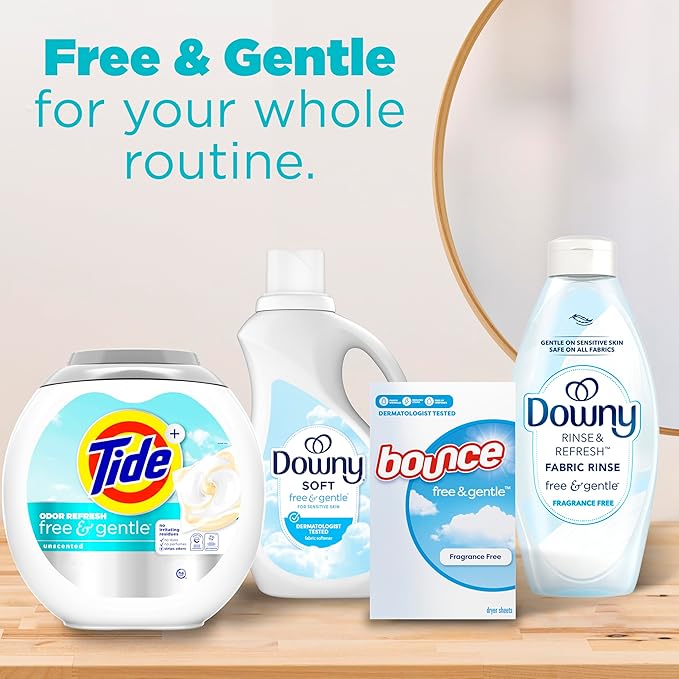 Tide PODS Free and Gentle Odor Refresh Laundry Detergent Packs, 32 Count, Hypoallergenic Laundry Detergent Pods