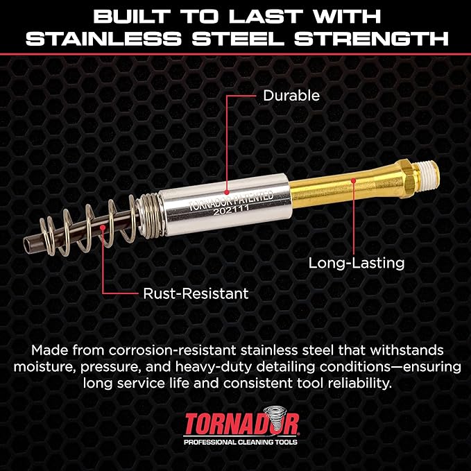 Tornador TornadorMax TM-002 Spring Rotate Set | Factory Replacement Component for Z-030 | Stainless Steel, Rust-Resistant, Simple to Install | for Maintaining Pneumatic Tool Rotation Performance