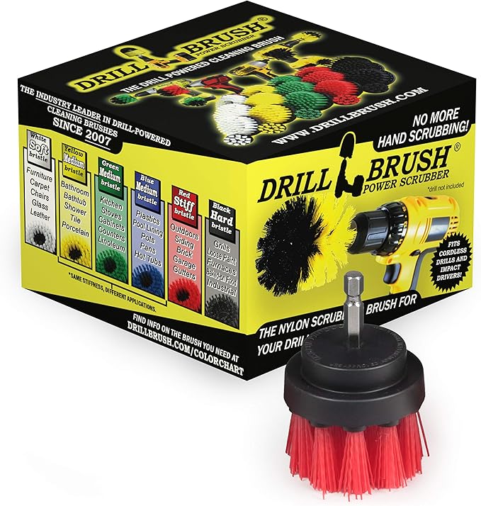 Outdoor Patio Scrub Brush - Garden Statues Cleaning Brush - Bird Bath Cleaning Tool - Headstone Restoration Kit - Outdoor Fountain Scrubbing Kit - Outdoor Décor Cleaning Brushes - Concrete Cleaning