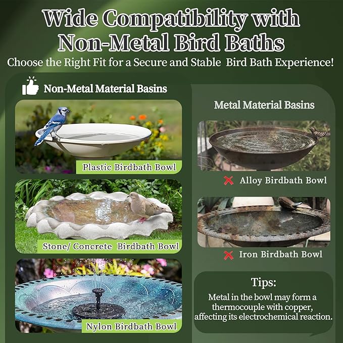 Bird Bath Copper Disk, 2pcs Shell Shaped 99.99% Pure Copper Cleaning Disc Plate for Physical Safe Water Purification All-Season for Outdoor Wildlife Bird Bowls Birdbaths Solar