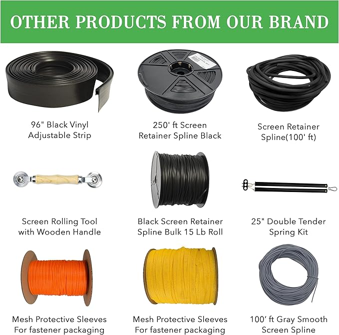Screen Roller Tool - Rolling Tool for Installing Door & Window Screens & Repair - Spline Roller with Wood Handle & Steel Bearing Wheel - Professional Rolling Tool - Double Ended Hand Spline Roller