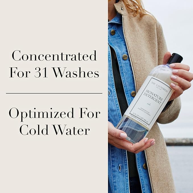 The Laundress Signature Isle Detergent, Coastal Inspired Scent, Concentrated Laundry Detergent Liquid, Tough on Stains, Isle Scent, 32 oz. (Pack of 2)