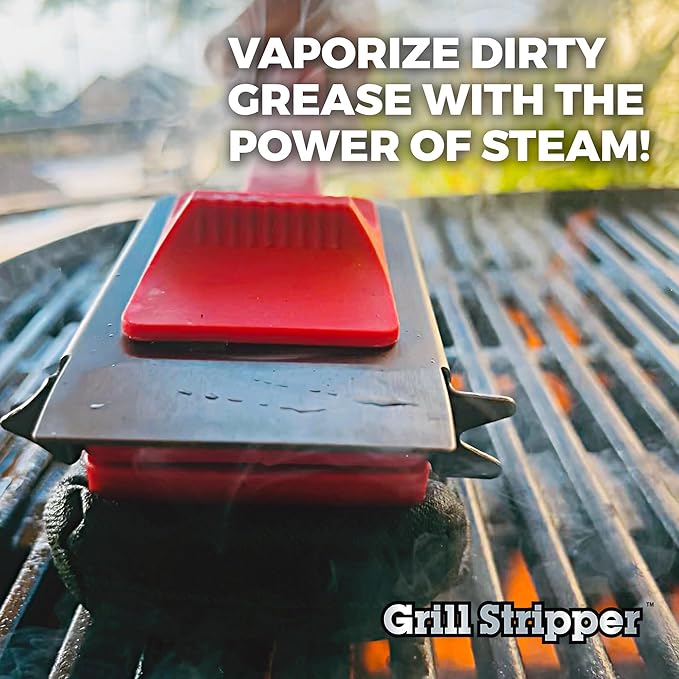 GRILL STRIPPER Bristle Free Grill Brush (Removable Sponge)