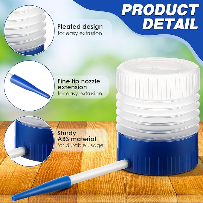 Qualirey 1 Pack Diatomaceous Earth Powder Duster with 6 Inch Extension Nozzle, Diatomaceous Earth Powder Duster for Pest Control, Sprayer for Indoor and Outdoor Use