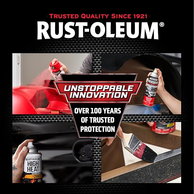 Rust-Oleum 248658-6PK Stops Rust Reformer Spray Paint, 10.25 oz, Black, 6 Pack