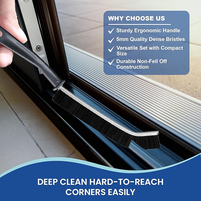 7Pcs Crevice Cleaning Brush, Multifunctional Cleaning Brush Scrub Brush,Toilet Brush,Used in Narrow Corner Tight Spaces,Hard Bristle Grout Brush for Window,Kitchen,Bathroom,Faucets
