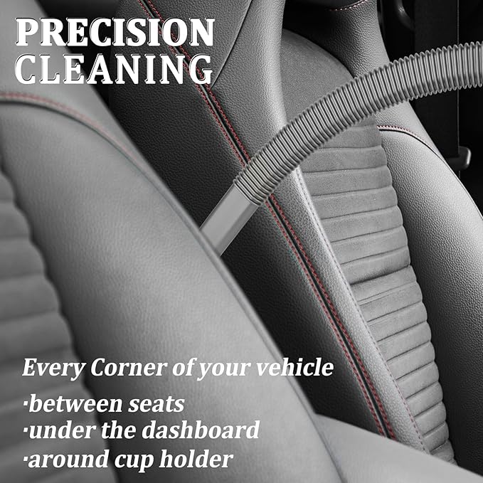 Fullclean Dryer Vent Cleaner Hose Vacuum Attachments for Dyson GEN5 V15 V15s V12 V11 V10 V9 V8 V7 Detect Absolute Cyclone Outsize Slim Vacuum Cleaner Nozzle Crevice Flexible Lint Removal Tool