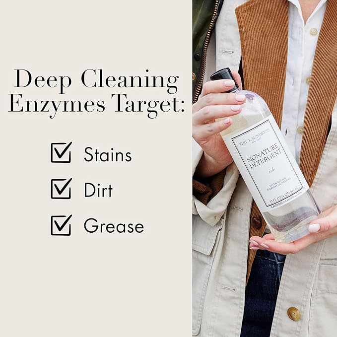 The Laundress Signature Isle Detergent, Coastal Inspired Scent, Concentrated Laundry Detergent Liquid, Tough on Stains, Isle Scent, 32 oz. (Pack of 2)