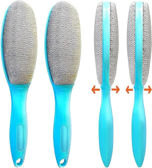 ezclean 2 Pack Lint Brush for Clothes, Couch, Furniture Reusable & Double Sided Pet Hair Remover Brush, Cleaner for Dog Cat Hair, Magic Velvet Lint Remover for Clothes, Fabric, Upholstery, Fuzz, Dust