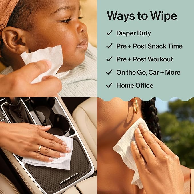 The Honest Company Hypoallergenic Multi-Use Baby Wipes for Sensitive Baby Skin, Pattern Play, 10 Count
