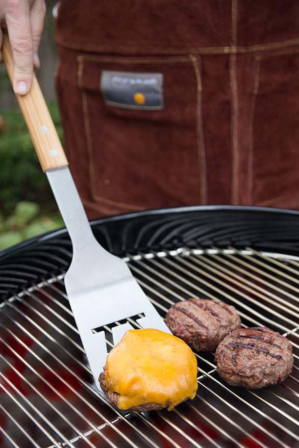 Outset QV10 Verde Collection Grill Spatula, 100% Sustainable Materials, 1.75 x 3.75 x 18 inches