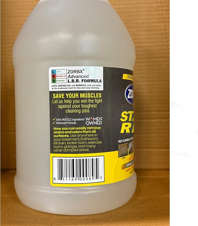 ZORBX Extra Strength Cleaner Spray 128 FL Oz Refill – Scrub Free Formula - Bleach Free Formula for Shower, Bathroom, Ceiling, Carpet, Cars, Walls & Wood