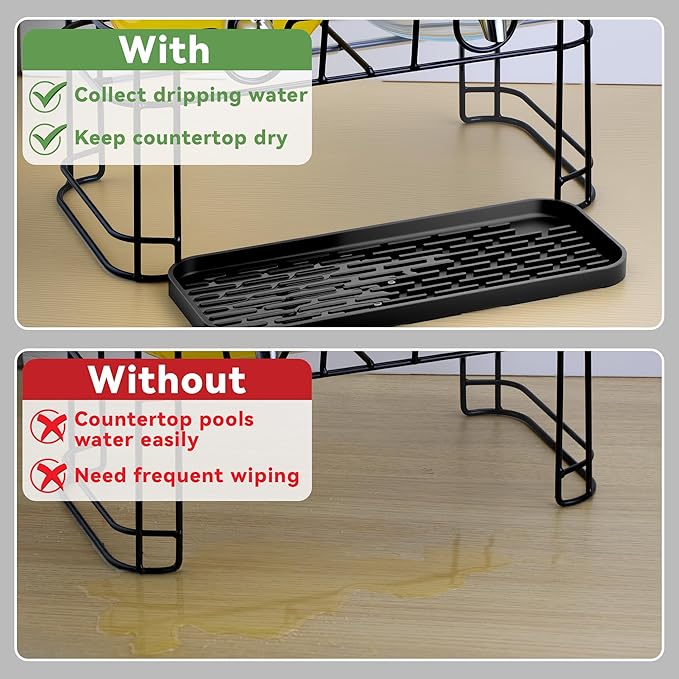 Drip Pan Compatible with Drink Dispenser, 1 Pack Silicone Tray Mat for DD&HAPP Glass Drink Dispenser