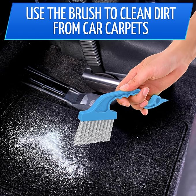6 Pcs Cleaning Brush Window Mold Cleaner - Window Track & Sill Cleaning Tool, Deep Clean Scrubber for Sliding Doors & Windows Grooves, Household & Car Detailing Brush Kit