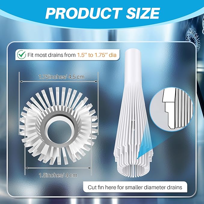 Feekoon 3 Pack Lint Trap for Washing Machine Utility Tub and Sink Drains, Laundry Lint Catcher with Rubber Plugs, Hair Catcher, Compatible with 1. 5''and 1. 75'' Drain to Prevent Clogs in Plumbing