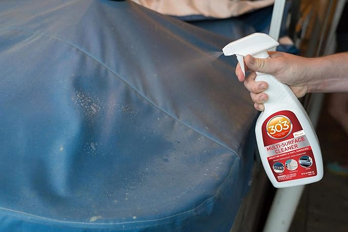 303 Products Marine Multi-Surface Cleaner, Boat Cleaner Spray for Vinyl, Canvas & Upholstery – Removes Dirt & Grime, Sunbrella Recommended, 32 oz