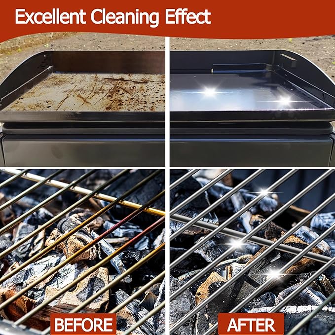 Heavy Duty Griddle Cleaning Brick with Handle, Grill Cleaner for Cleaning Flat top, Pumice Griddle Cleaning Stone Removing Stains for BBQ, Swimming Pool, Sink (5 Pack)