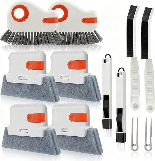 Cleaning Brushes with Hard Bristle Crevice Brush (M, Count, 8)
