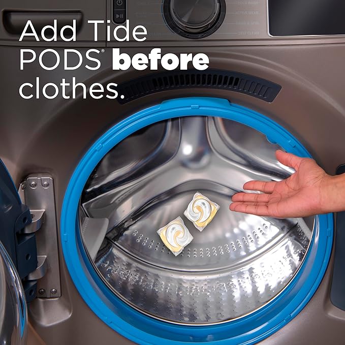 Tide PODS Free & Gentle Laundry Detergent Soap Pacs, 42 Count, Tide PODS Laundry Detergent (Packaging May Vary)