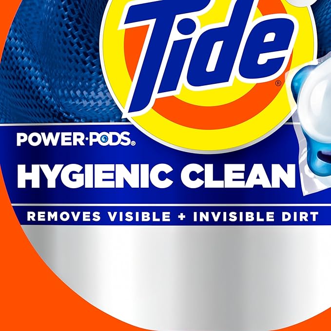 Tide Hygienic Clean Power PODS Laundry Detergent Pacs, Original Scent, 57 Count, Removes Visible and Invisible Dirt