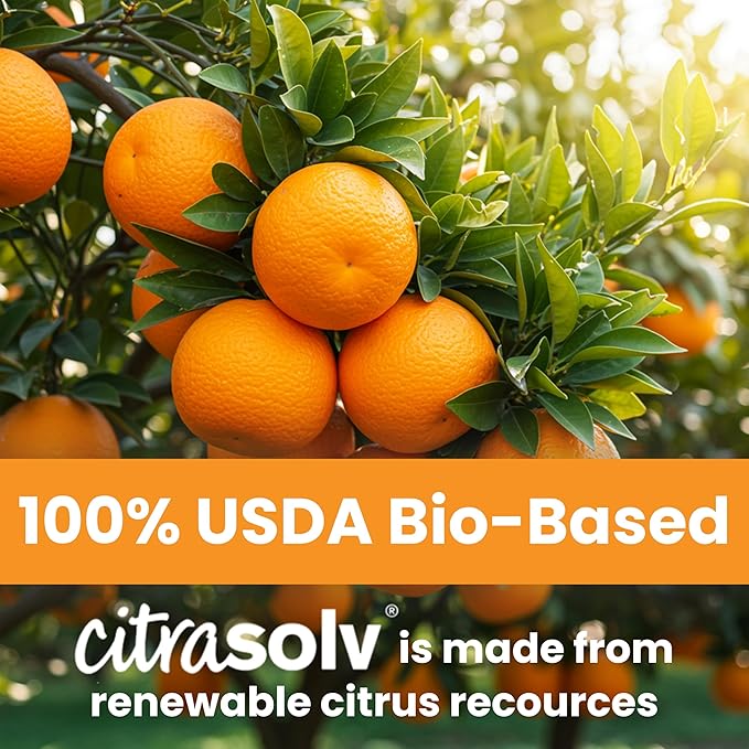 Citra Solv Concentrated Household Cleaner & Degreaser -Valencia Orange Scent 8 fl oz Safe, Effective, and Versatile Cleaning Solution, Natural Ingredients Non Toxic,Biodegradable, Made in USA 6PK